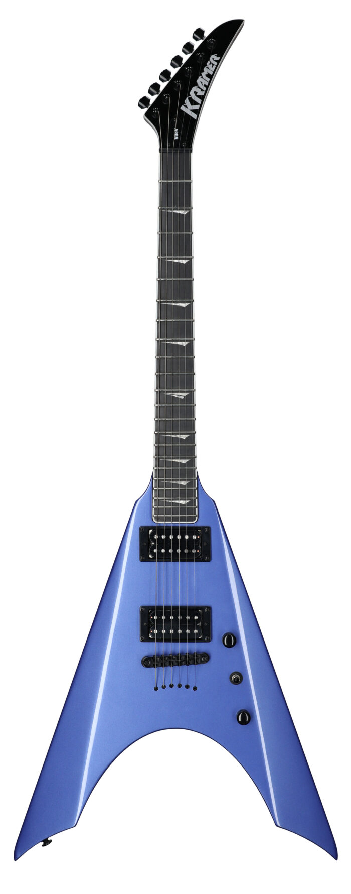 Kramer Nite-V String Thru Body Blue Metallic W/B