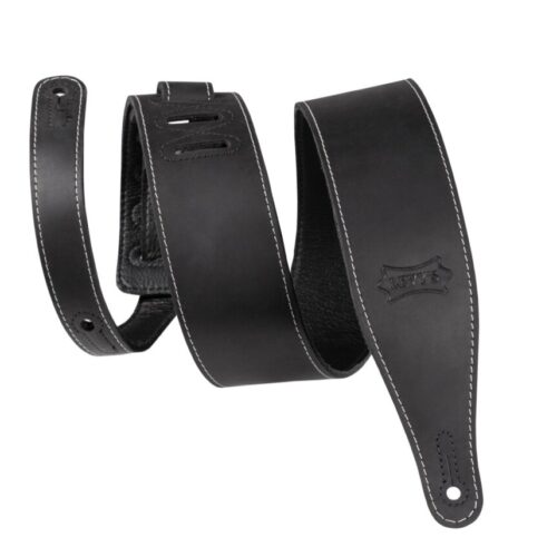 Levys M17BAS-BLK Butter Leather Guitar Strap Blk