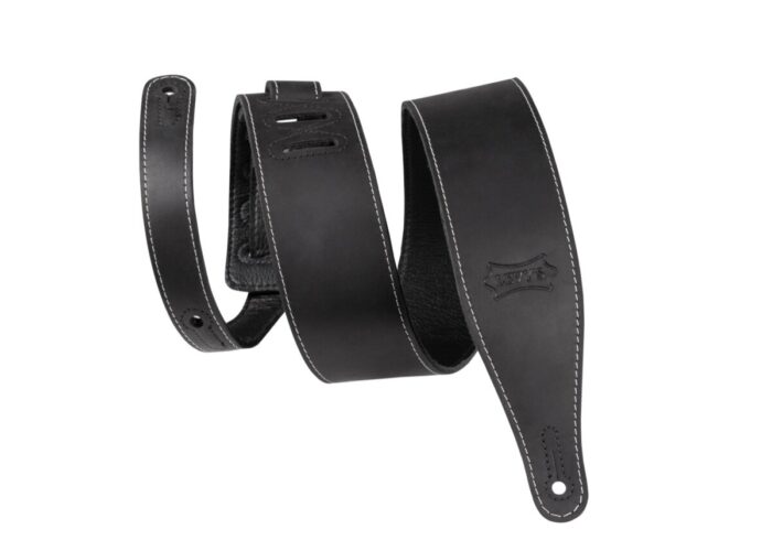 Levys M17BAS-BLK Butter Leather Guitar Strap Blk