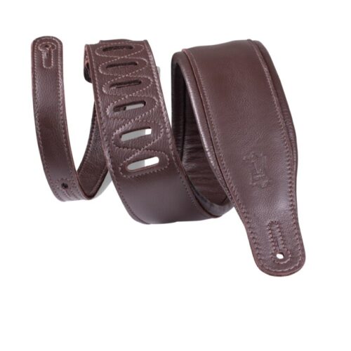 Levys M26GP-DBR-DBR Garment Leather Strap Dark Brn