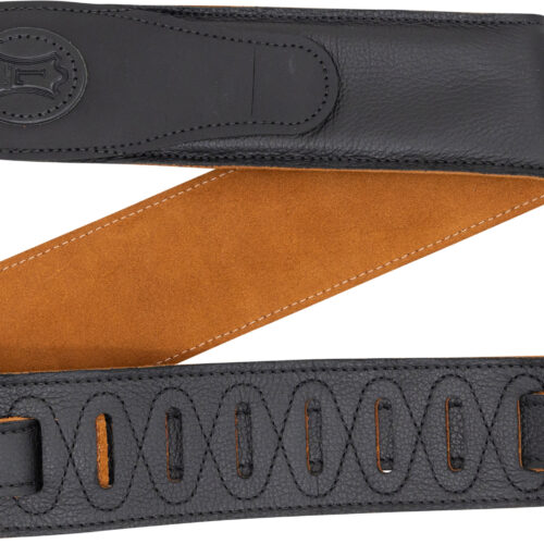 Levys MGS80CS-BLK-HNY Padded Garment Leather Strap