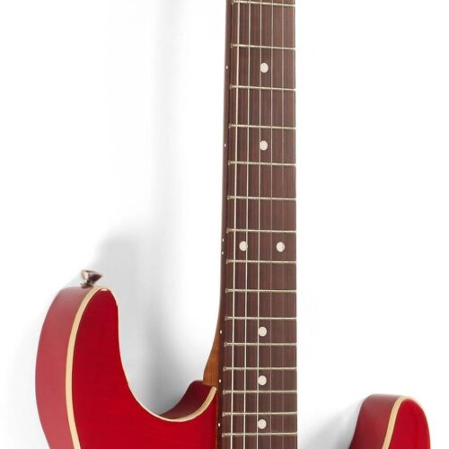Michael Kelly 62 Solid Body Flame Top Trans Red