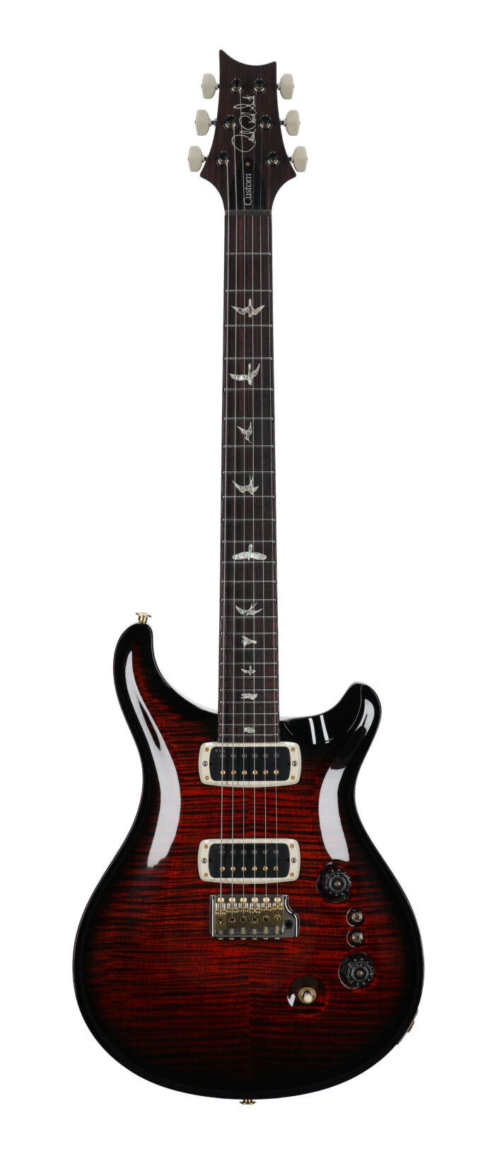 PRS Custom 24-08 10-Top Fire Smokeburst with Case
