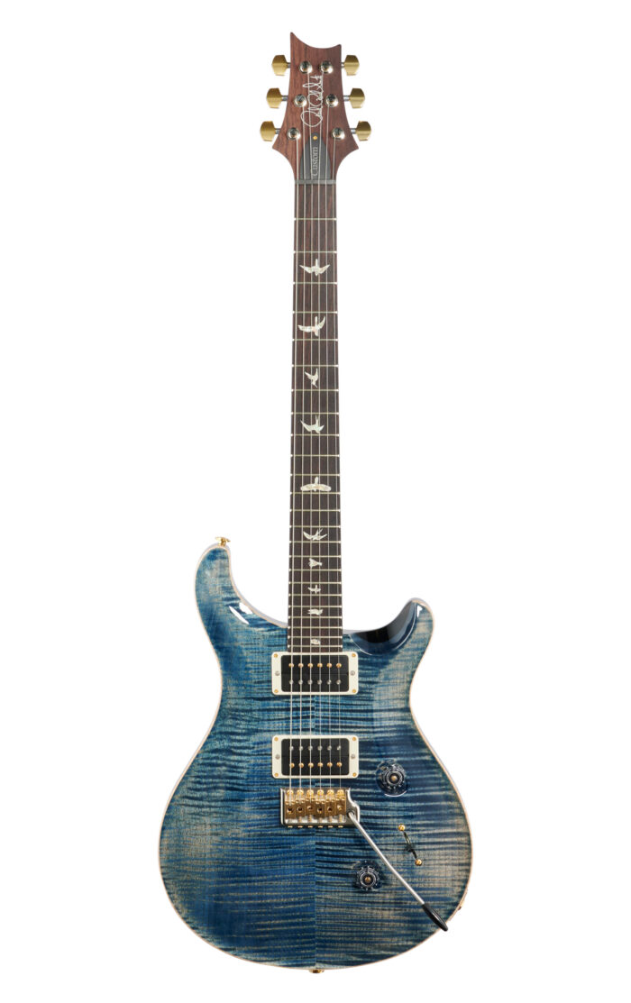 PRS Custom 24 10 Top Faded Whale Blue with Case