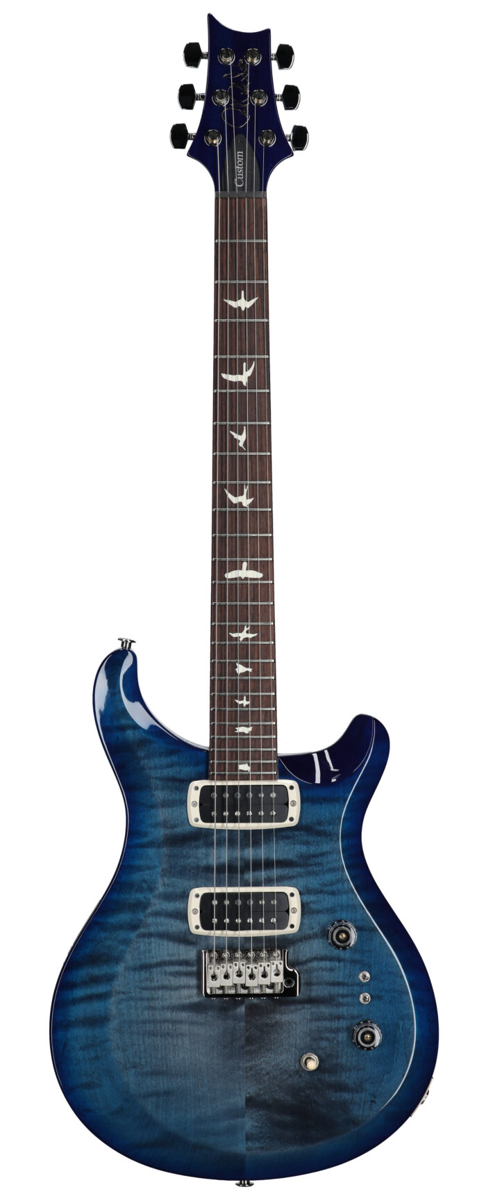 PRS S2 Custom 24-08 Faded Gray Black Blue Burst