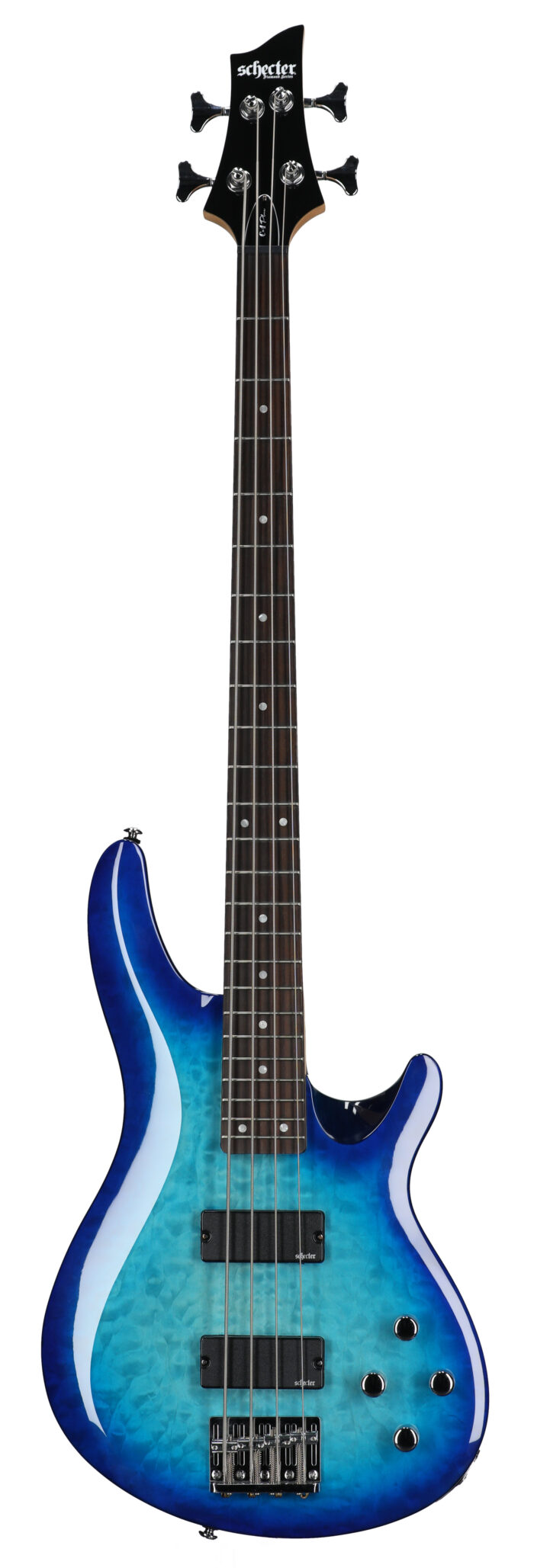 Schecter C-4 Plus Bass Ocean Blue Burst