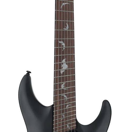 Schecter Damien-7 Multiscale Guitar Satin Black