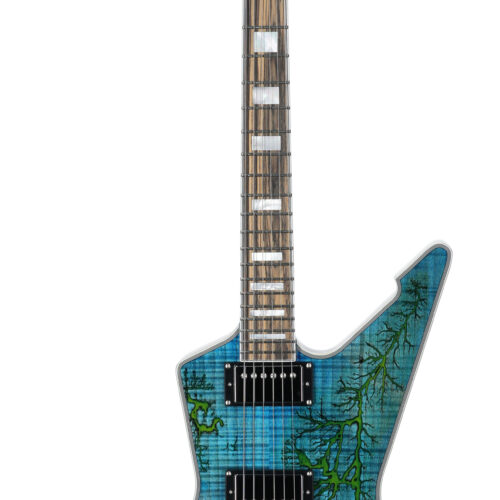 Schecter E-1 Electro-Resin Guitar Transparent Blue