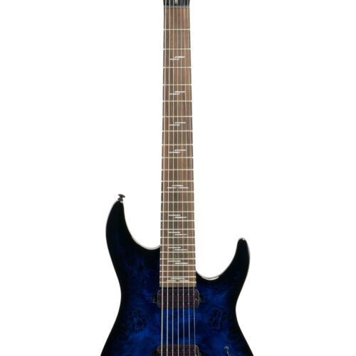Schecter Omen Elite-7 EG See Thru Blue Burst