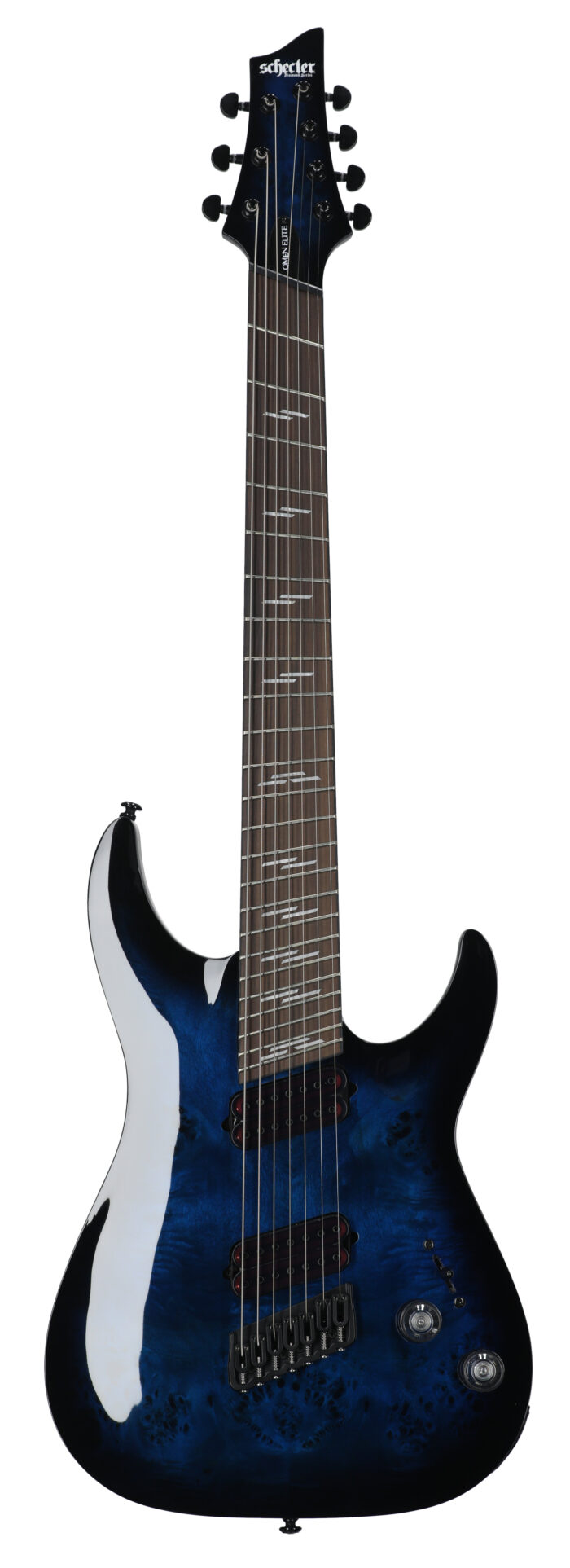 Schecter Omen Elite-7 Multiscale ST Blue Burst