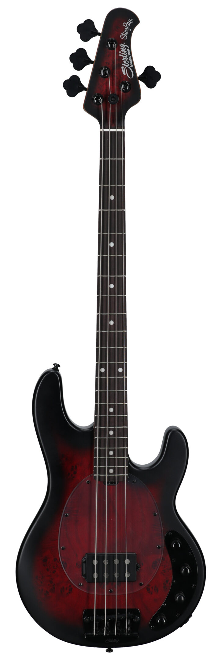Sterling StingRay RAY34PB Bass Dark Scarlet Burst