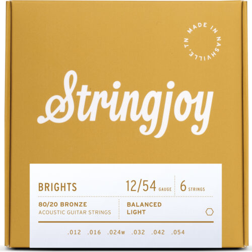 Stringjoy SJ-BB1254 Brights 80/20 Bronze Strings
