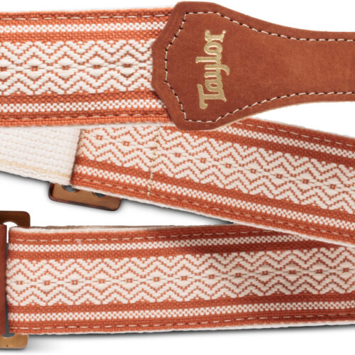Taylor Academy Strap White/Brown Amber Buckle