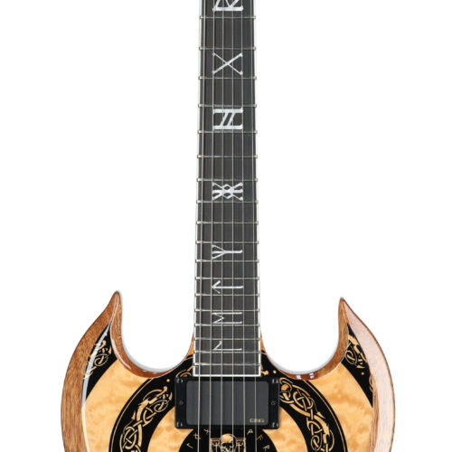 Wylde Audio Barbarian Guitar Norse Dragon Bullseye