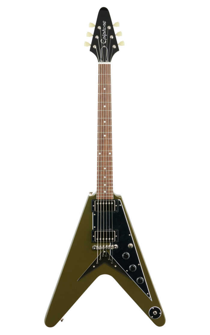 Epiphone EXCLUSIVE RUN Flying V Olive Drab Green