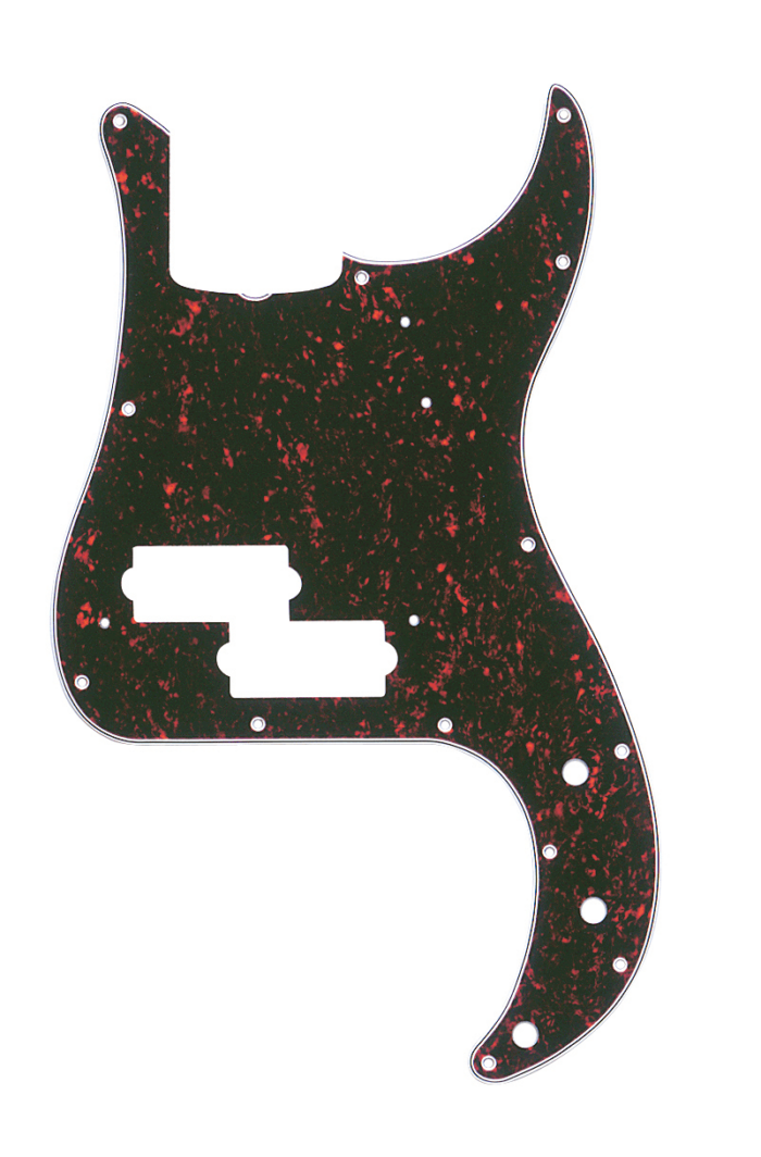 13-Hole '60s Vintage-Style Precision Bass® Pickguards - Tortoise Shell / 4-Ply