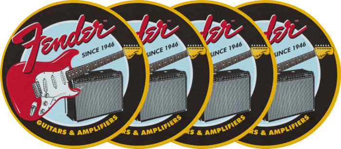 Fender™ 1946 Guitars & Amps Coaster Set