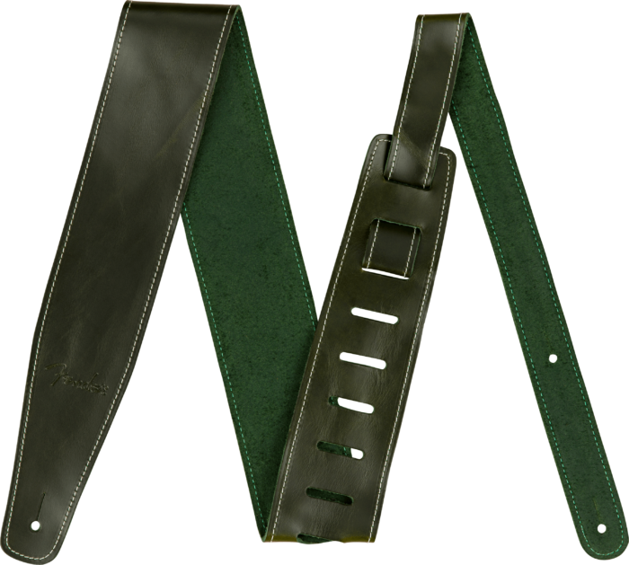 2.5" Leather Strap - Green / 2.5" (63.5 mm)