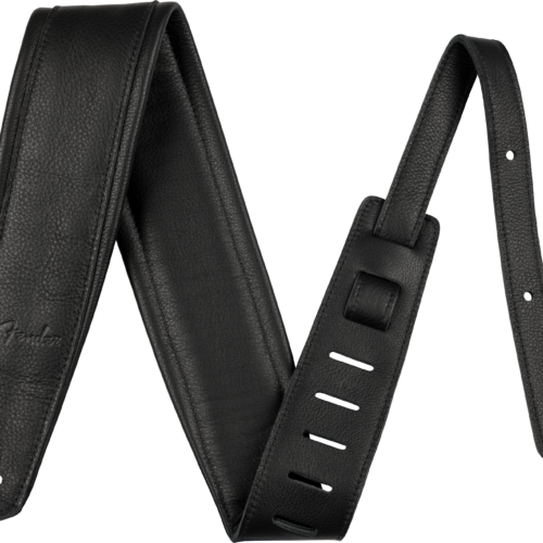 3.5" Premium Leather Strap - Black / 3.5" (88.9 mm)