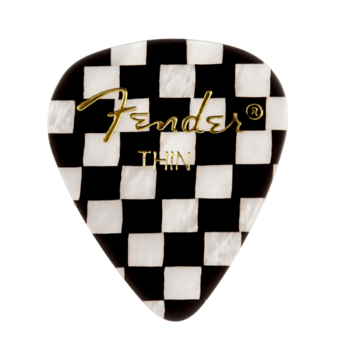 Fender® 351 Shape Graphic Picks (144 per pack) - Checker / Thin