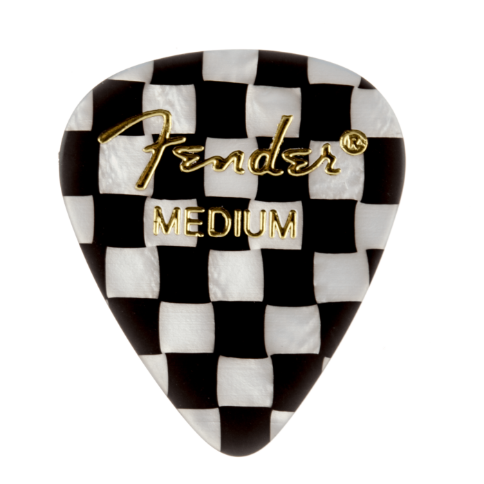 Fender® 351 Shape Graphic Picks (144 per pack) - Checker / Medium