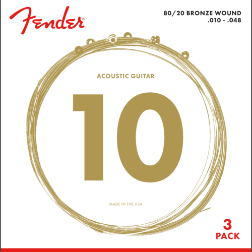 80/20 Bronze Acoustic Strings - 3-Pack - .010-.048