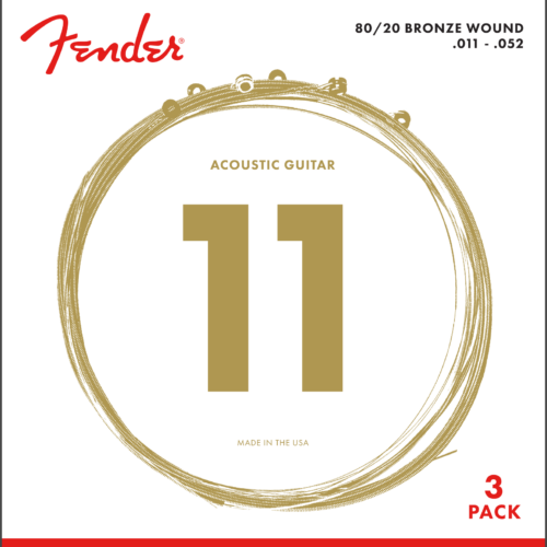 80/20 Bronze Acoustic Strings - 3-Pack - .011-.052