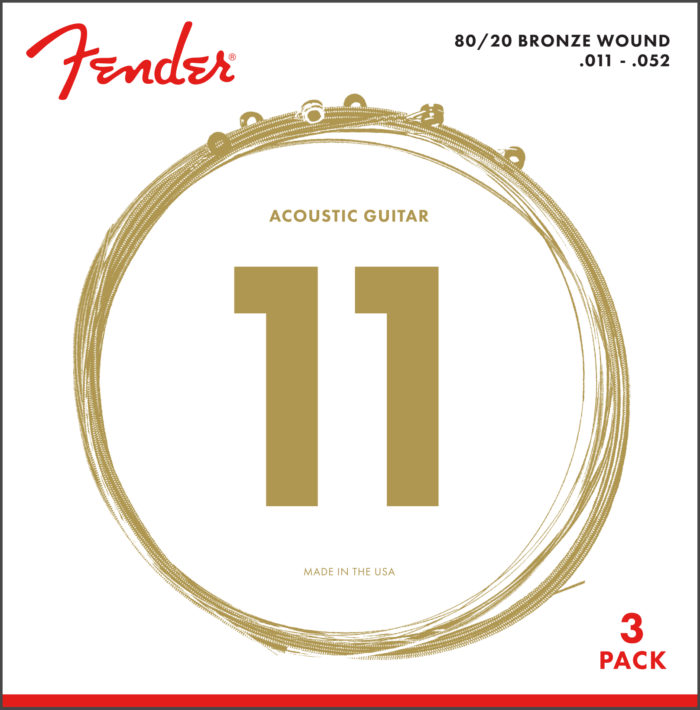 80/20 Bronze Acoustic Strings - 3-Pack - .011-.052