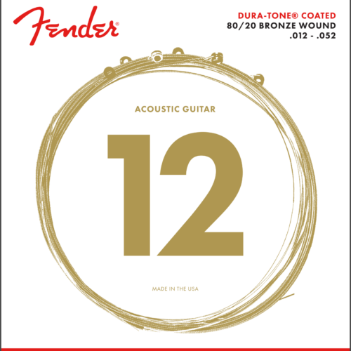 80/20 Dura-Tone® Coated Acoustic Guitar Strings - .012-.052
