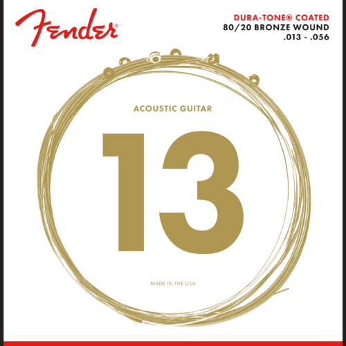 80/20 Dura-Tone® Coated Acoustic Guitar Strings - .013-.056