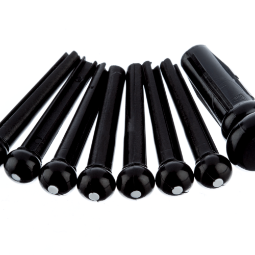 Acoustic Bridge Pin Sets - Black