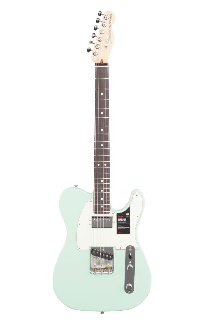 Fender Am Perform Tele Hum RW Satin Surf Green WB