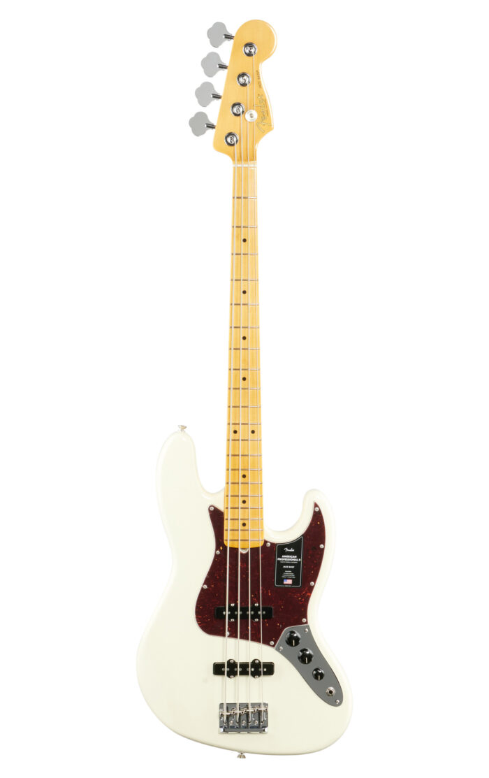 Fender Amer Pro II Jazz Bass MN Olympic White W/C