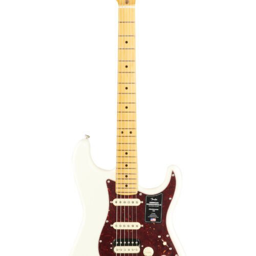 Fender Amer Pro II Strat HSS MN Olympic White W/C