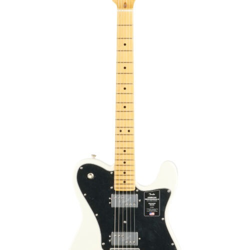 Fender Amer Pro II Tele Deluxe MN Olymp White W/C