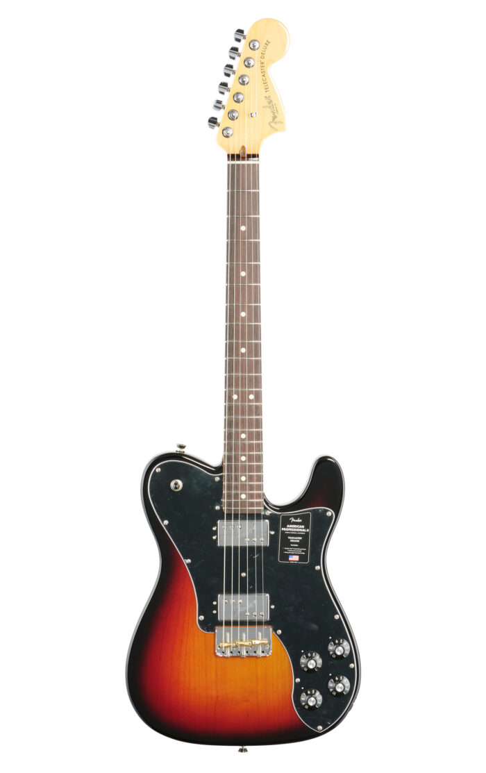 Fender Amer Pro II Tele Deluxe RW 3 Color SB W/C