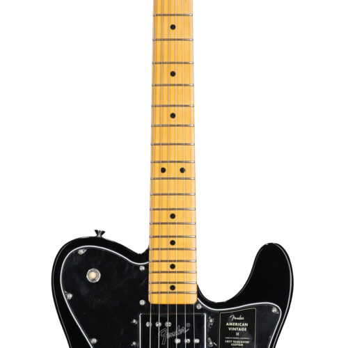 Fender Amer Vint II 1977 Tele Custom MN Black W/C