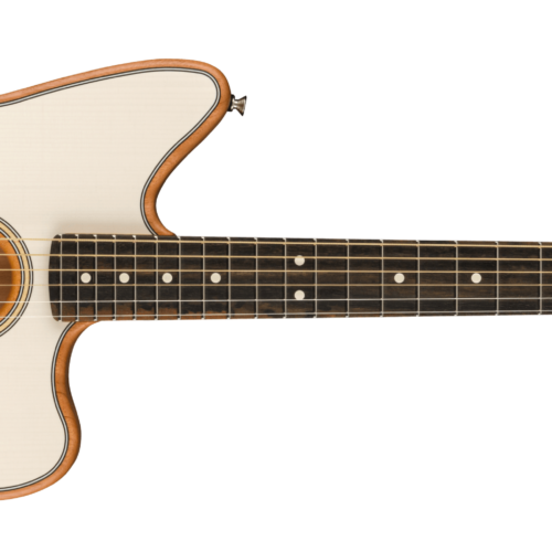 American Acoustasonic® Jazzmaster® - Arctic White / Ebony / Mahogany