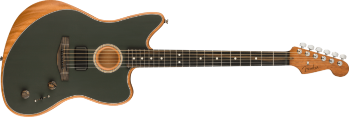 American Acoustasonic® Jazzmaster® - Tungsten / Ebony / Mahogany