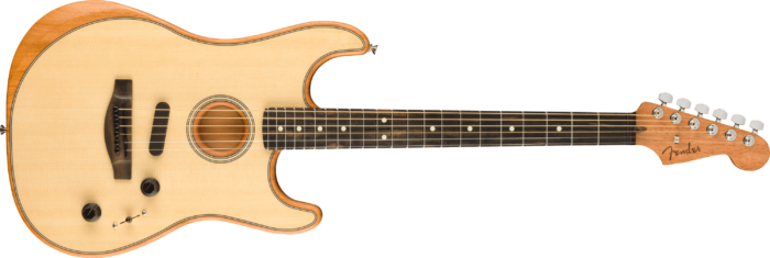 American Acoustasonic® Stratocaster® - Natural / Ebony / Mahogany