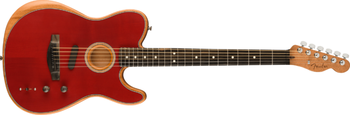 American Acoustasonic® Telecaster® - Crimson Red / Ebony / Mahogany