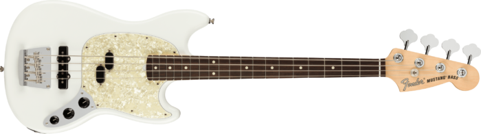 American Performer Mustang® Bass - Arctic White / Rosewood / Alder