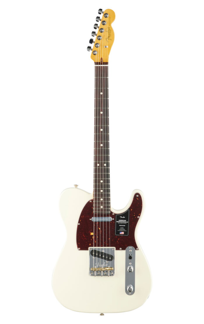 Fender American Pro II Tele RW Olympic White W/C