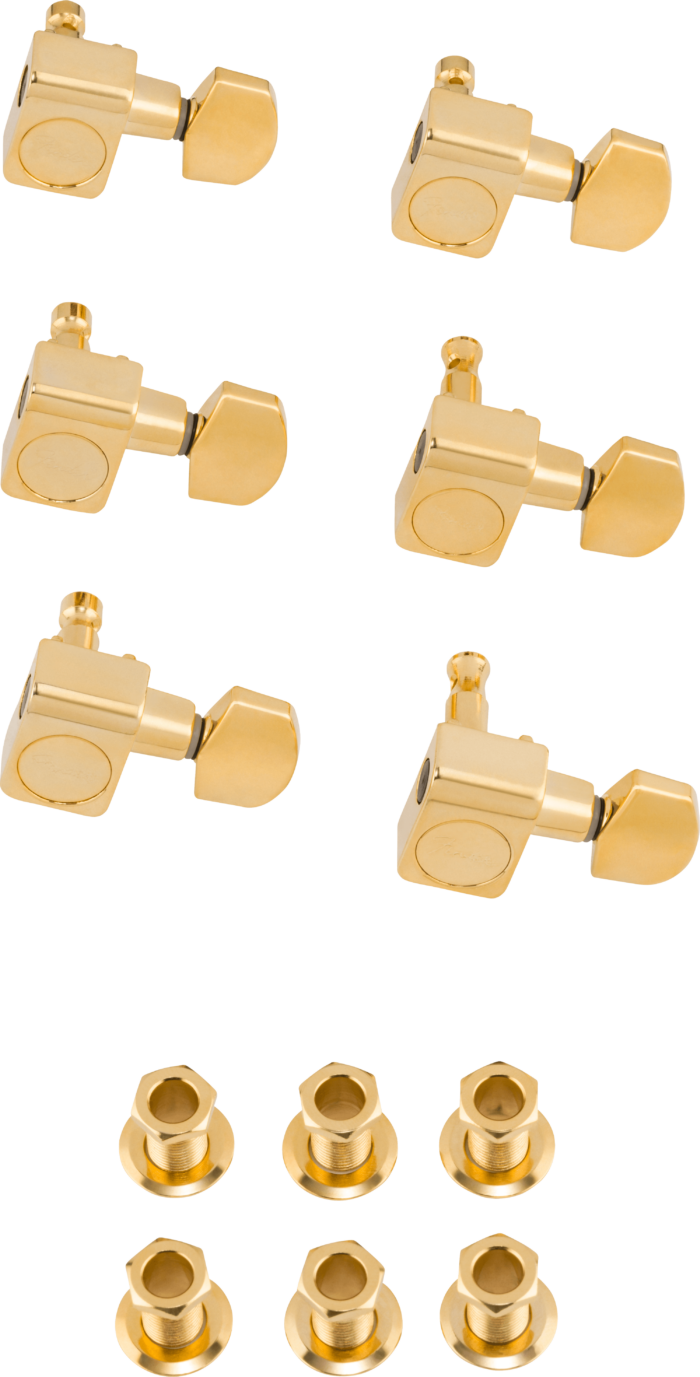 American Pro Staggered Stratocaster®/Telecaster® Tuning Machine Sets - Gold