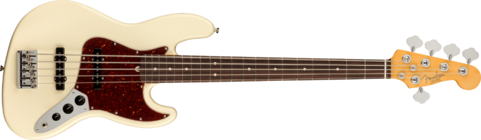 American Professional II Jazz Bass® V - Olympic White / Rosewood / Alder