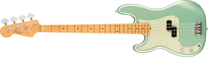 American Professional II Precision Bass® Left-Hand - Mystic Surf Green / Maple / Alder