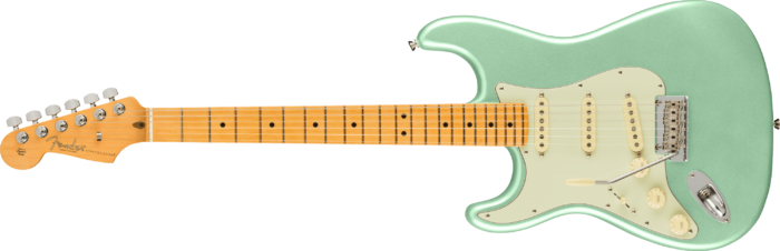 American Professional II Stratocaster® Left-Hand - Mystic Surf Green / Maple / Alder