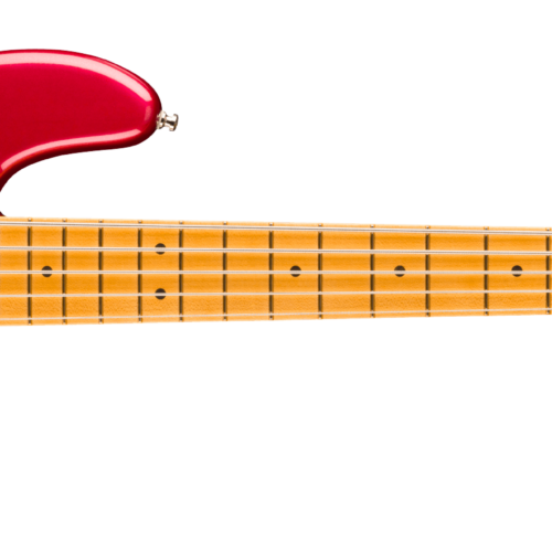 American Ultra II Jazz Bass® V - Sinister Red / Quartersawn Maple / Select Alder