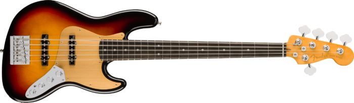 American Ultra II Jazz Bass® V - Ultraburst / Ebony / Select Alder