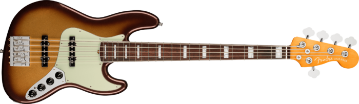 American Ultra Jazz Bass® V - Mocha Burst / Rosewood / Alder